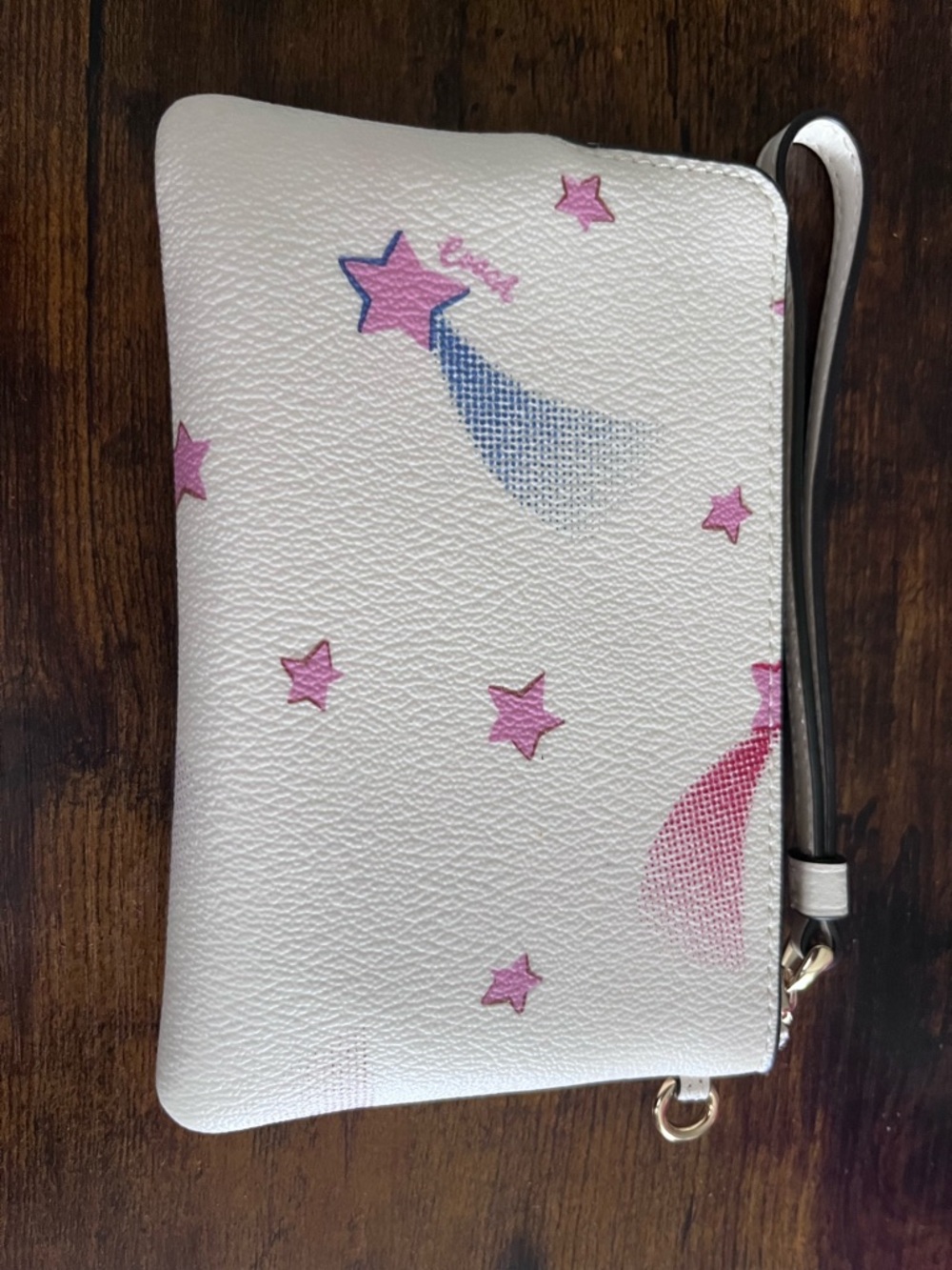Coach White disco stars Wristlet - Picture 5 of 7
